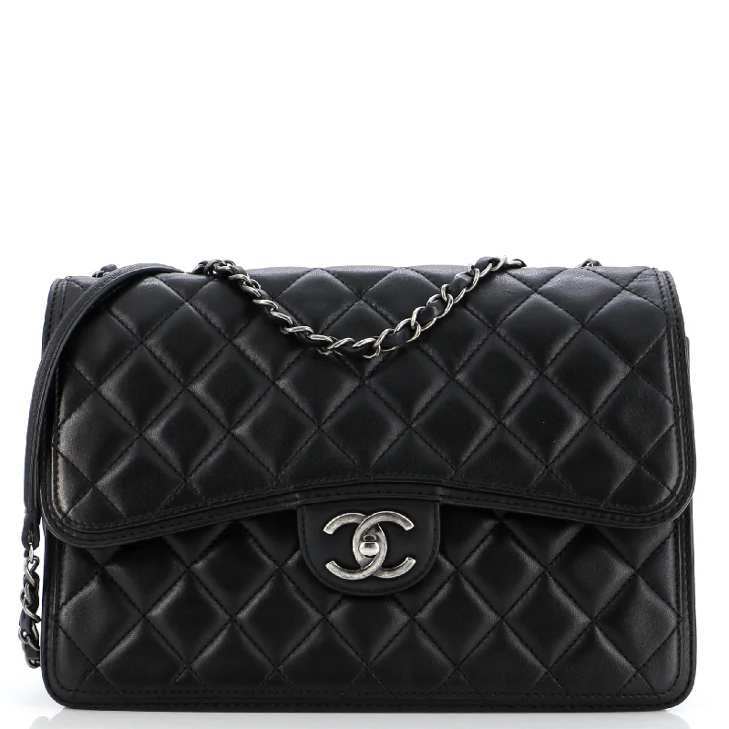 Citizen Zip Flap Bag Quilted Lambskin Jumbo