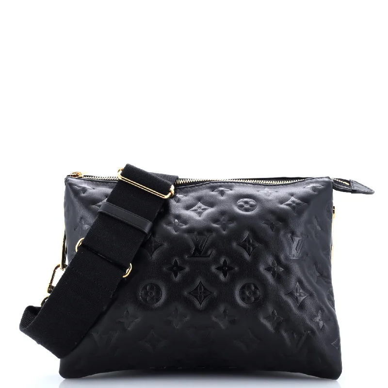 Coussin Bag Monogram Embossed Lambskin PM