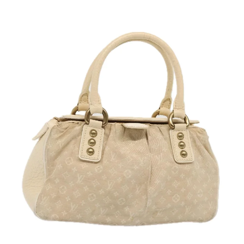 LOUIS VUITTON Monogram Mini Lin Trapeze PM Hand Bag Gris M40061 LV Auth 86858