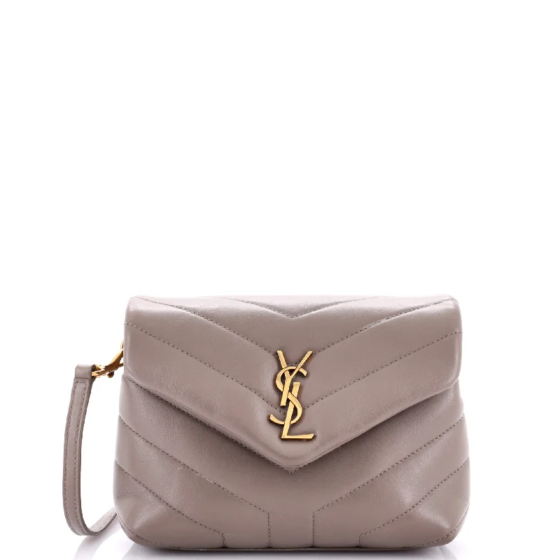 Loulou Shoulder Bag Matelasse Chevron Leather Small