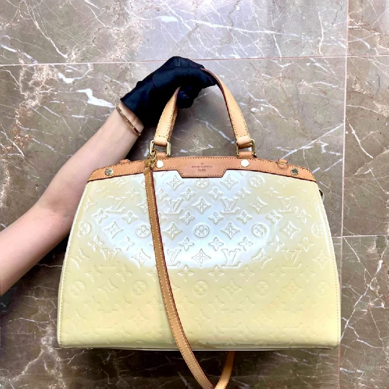 LV Brea Beige PM Patent Leather