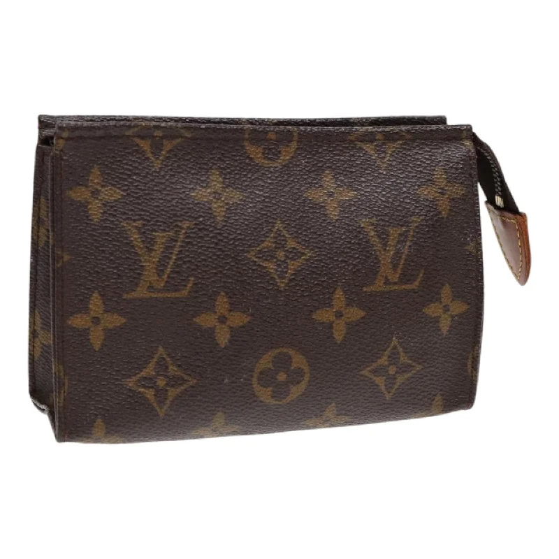 LOUIS VUITTON Monogram Poche Toilette 15 Pouch M47546 LV Auth 84465