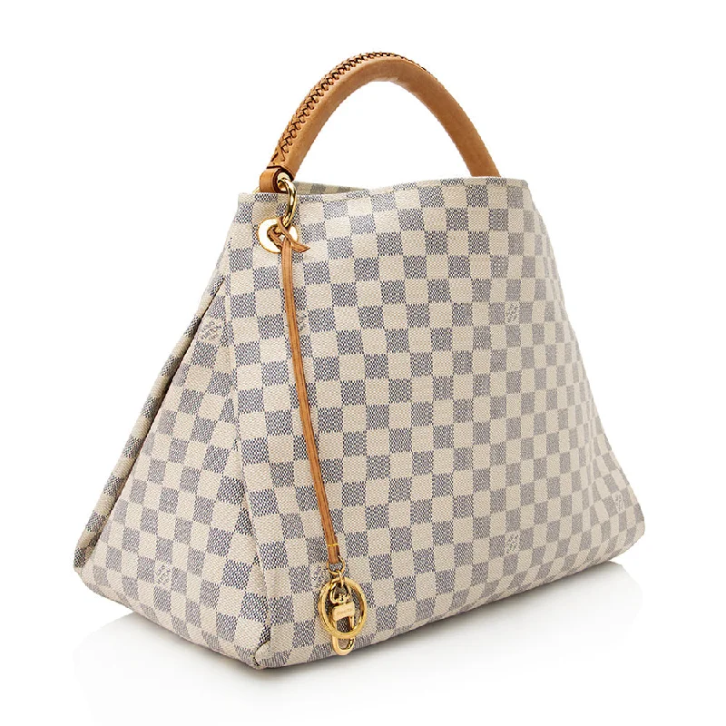 Louis Vuitton Damier Azur Artsy MM Shoulder Bag (21109)