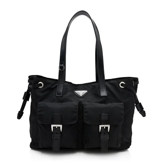 Prada Tessuto Shopper Small Tote