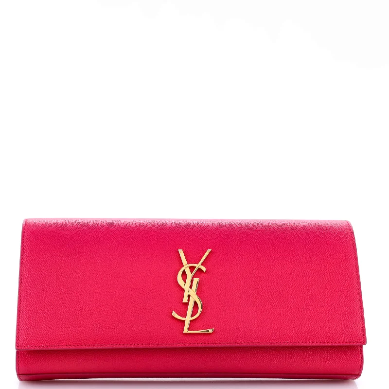 Classic Monogram Clutch Leather Long