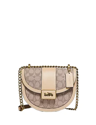 Coach Alie Saddle Bag In Signature Jacquard