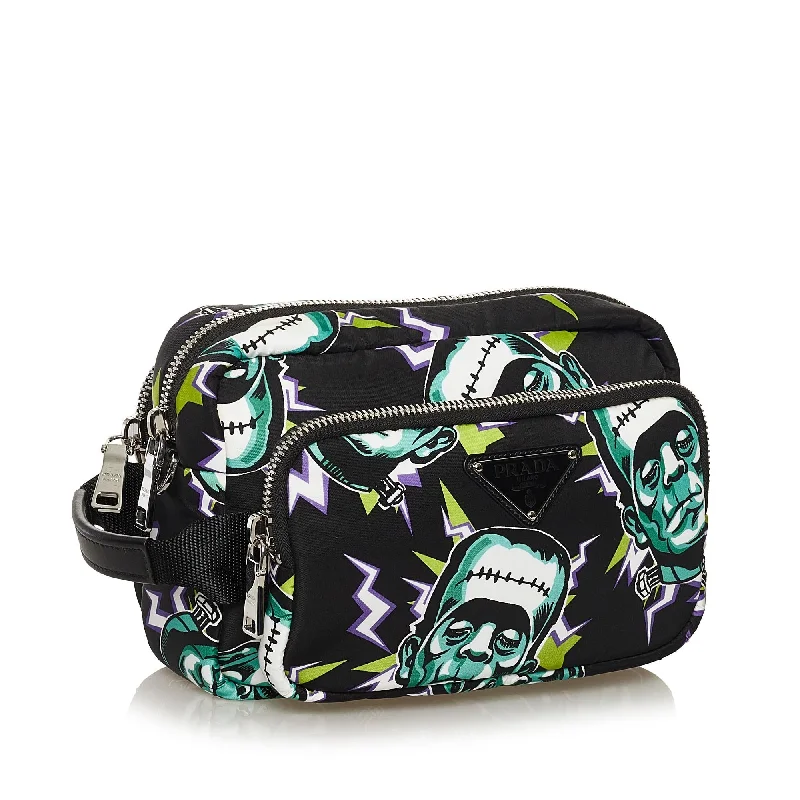 Prada Frankenstein Harness Belt Bag Printed Tessuto 35030