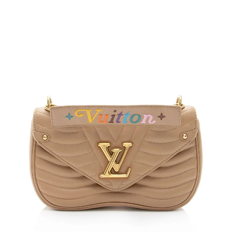 Louis Vuitton Calfskin New Wave Chain MM Shoulder Bag (BC4Bgk)