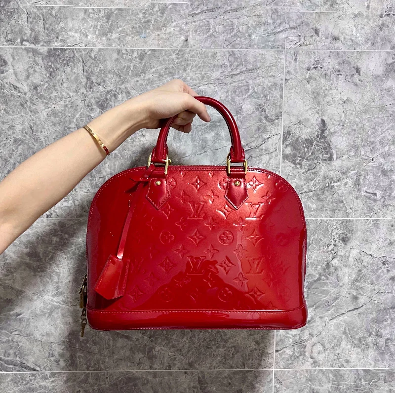 LV Alma PM Vernis Red