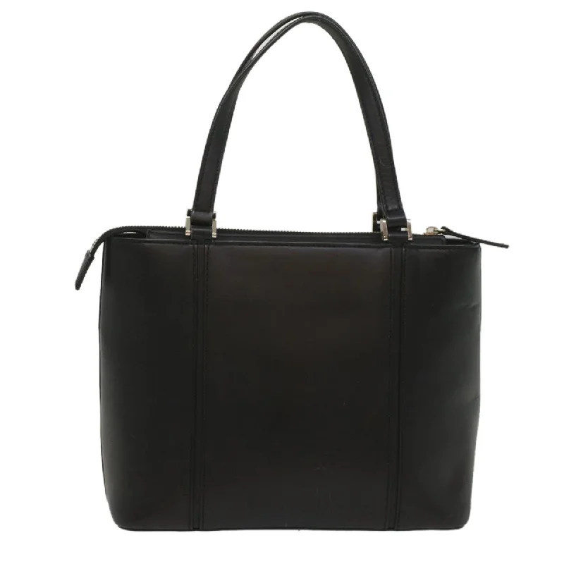 BURBERRY Tote Bag Leather Black  bs8728