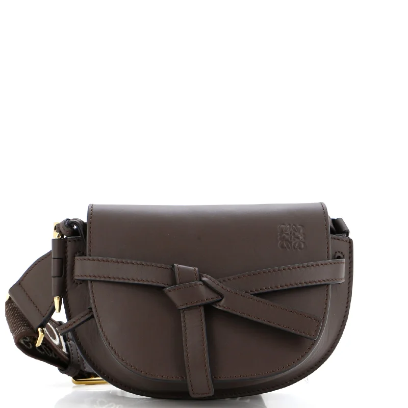 Gate Dual Shoulder Bag Leather Mini