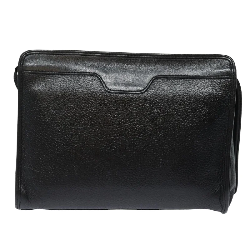 BURBERRYSs Clutch Bag Leather Black  bs15805