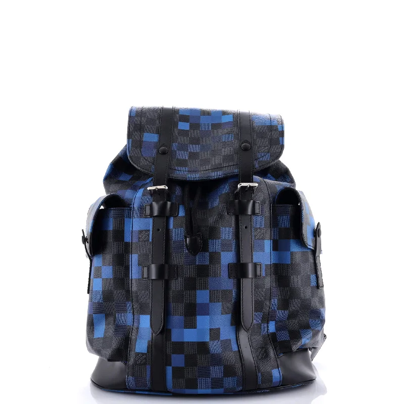 Christopher Backpack Limited Edition Damier Graphite Pixel PM