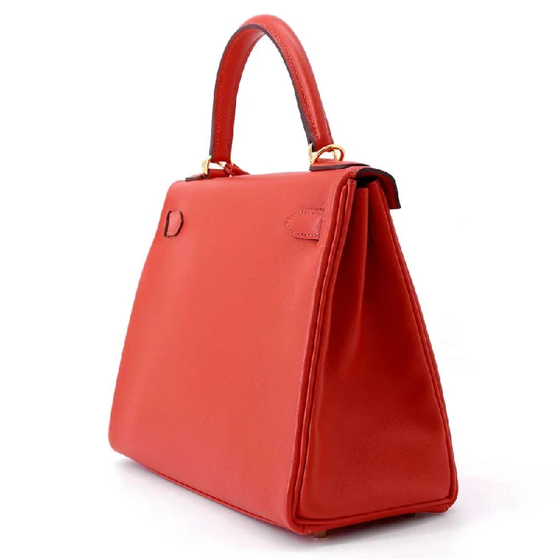 HERMES Kelly Retourne Verso Capucines/Rouge Grenat Evercolor Size 28