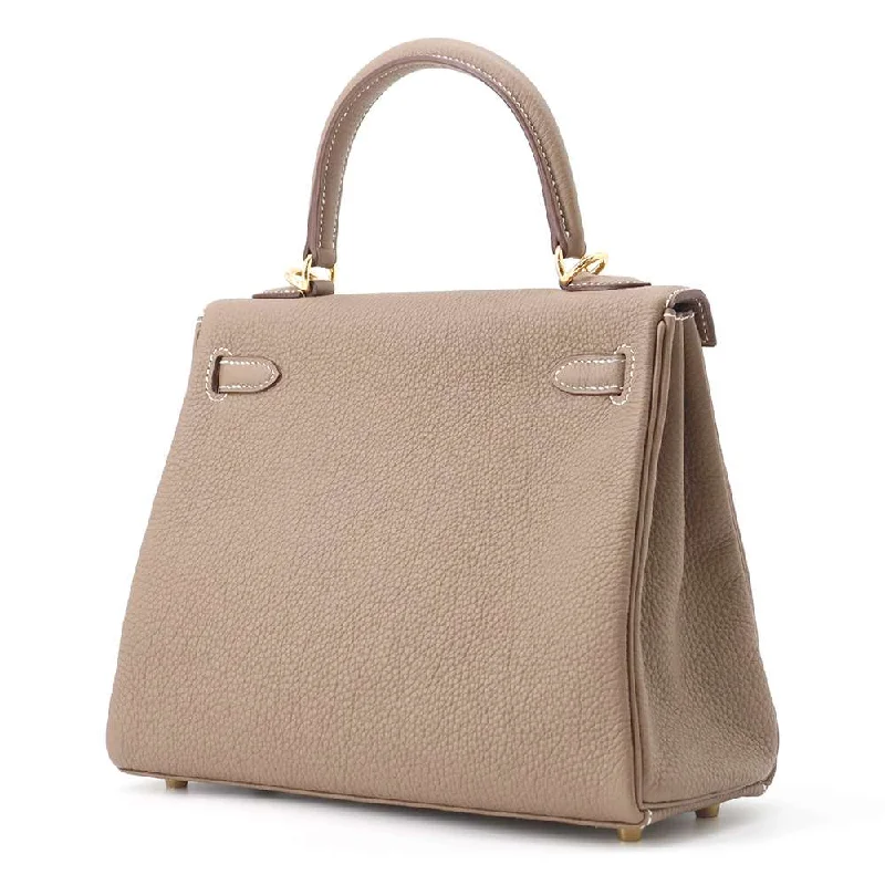 HERMES Kelly Retourne Etoupe Togo Leather Size 25