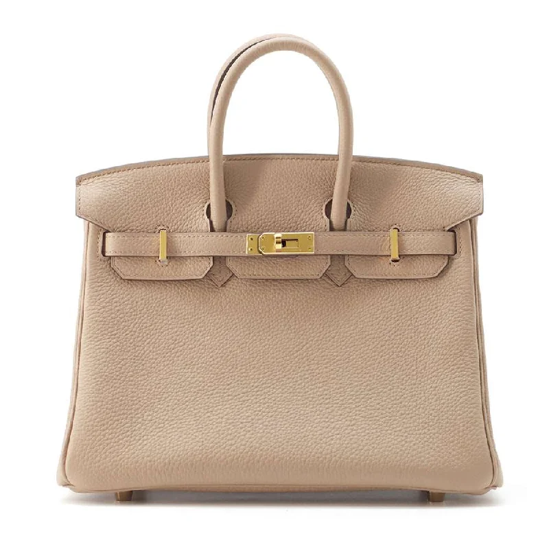 HERMES Birkin Beige Marfa Togo Leather Size 25