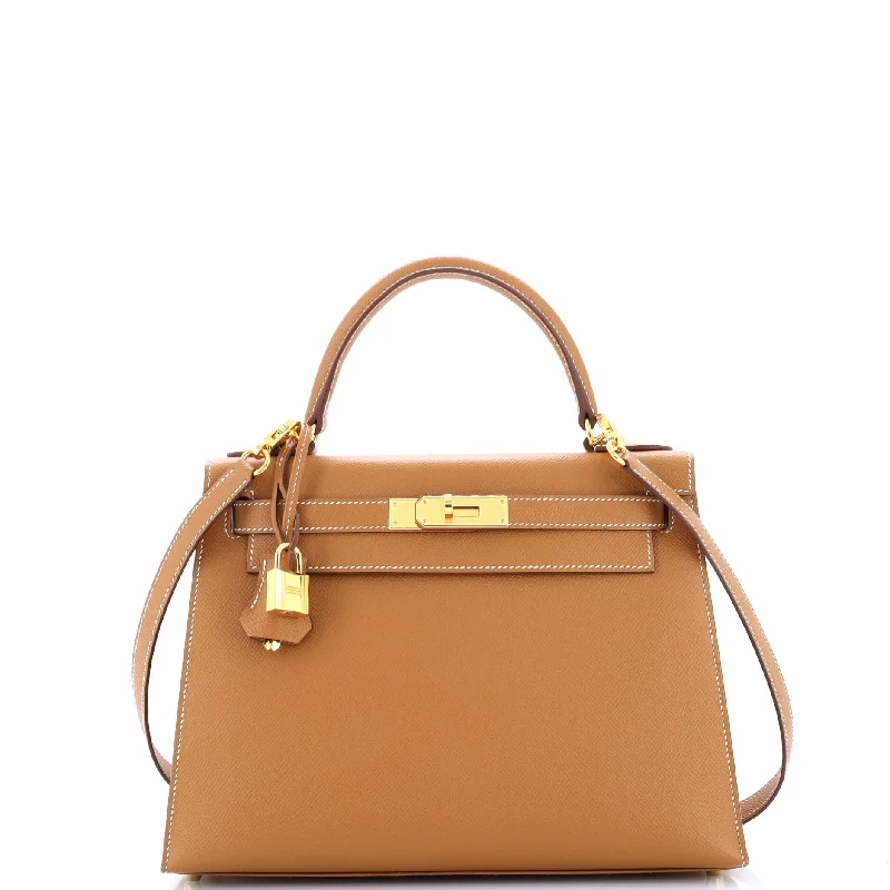 Kelly Handbag Gold Epsom with Gold Hardware 28