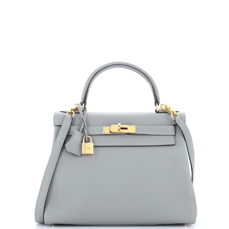 Kelly Handbag Grey Togo with Gold Hardware 28