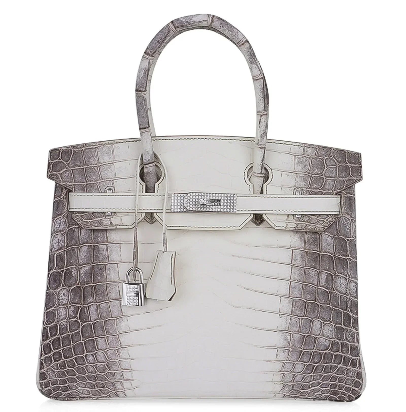 Hermès Birkin 30 Blanc Himalaya Crocodile PHW