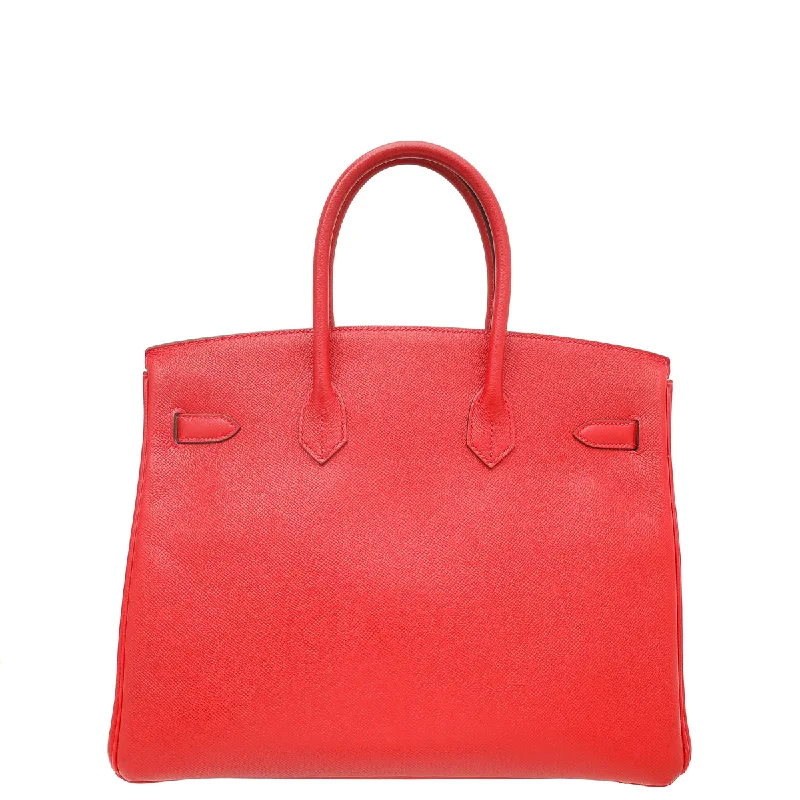 Hermes Geranium Retourne Birkin 35 Bag