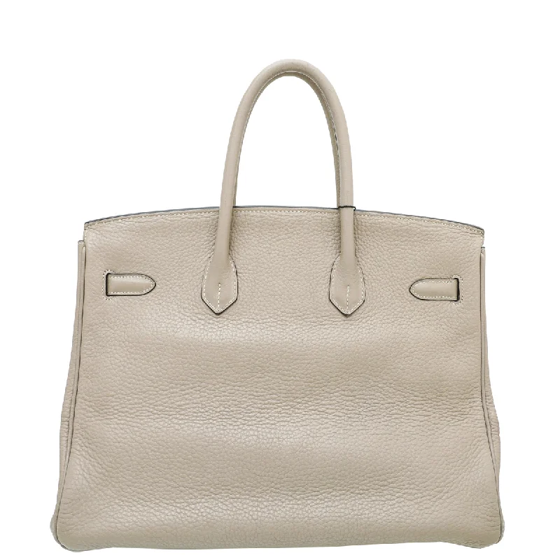 Hermes Gris Tourterelle Birkin 35 Bag