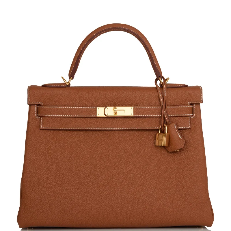 Hermes Kelly Retourne 32 Gold Togo Gold Hardware