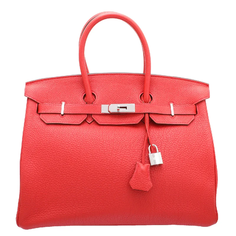 Hermes Rouge Casaque Togo Birkin 35 Bag