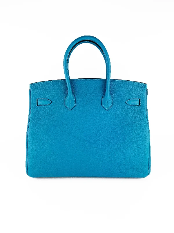 Hermes Turquoise Togo Leather Birkin 35