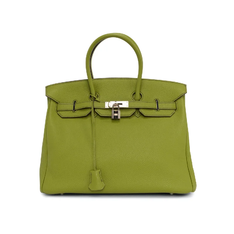 Hermes Vert Anis Togo Birkin 35 PHW