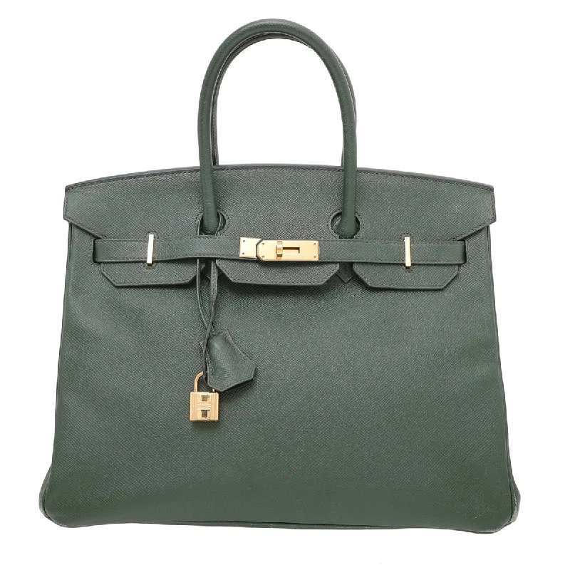 Hermes Vert Bangle Togo Birkin 35 W- Twilly